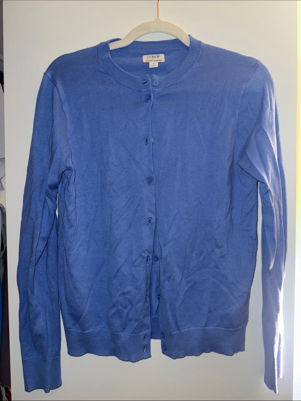 J. Crew women’s Periwinkle Button-Front Cardigan